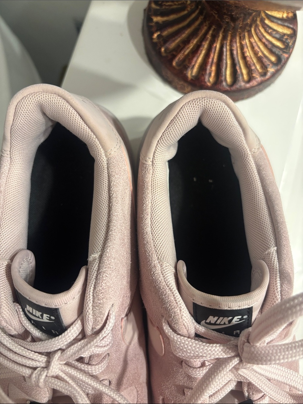 Nike Air Force 1 Low Suede Sneakers - Pale Pink - Picture 13 of 13